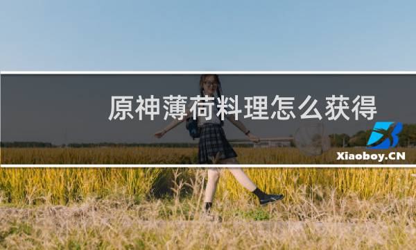 原神薄荷料理怎么获得