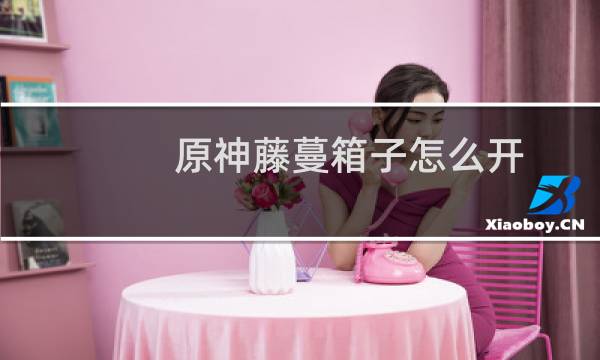 原神藤蔓箱子怎么开