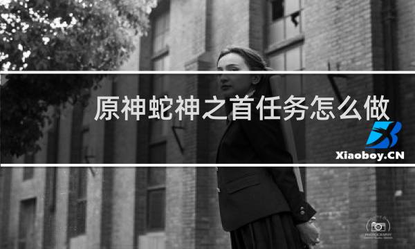 原神蛇神之首任务怎么做