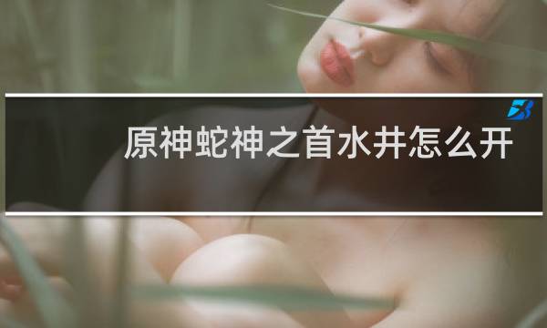 原神蛇神之首水井怎么开