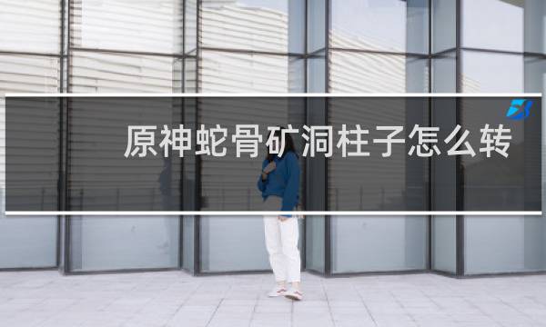 原神蛇骨矿洞柱子怎么转