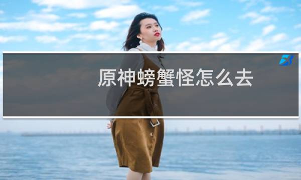 原神螃蟹怪怎么去