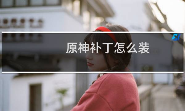 原神补丁怎么装