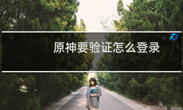 原神要验证怎么登录