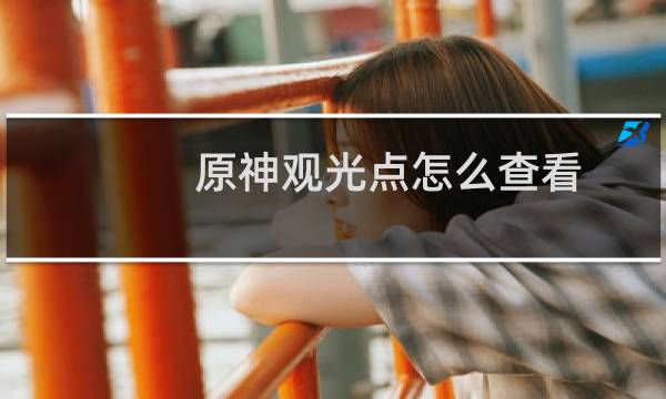 原神观光点怎么查看
