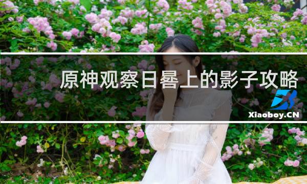 原神观察日晷上的影子攻略