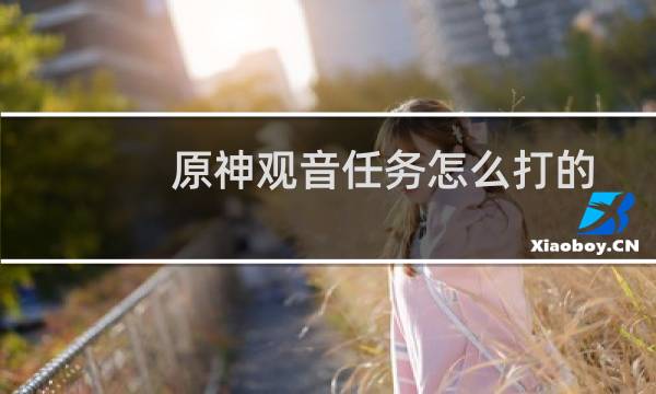 原神观音任务怎么打的