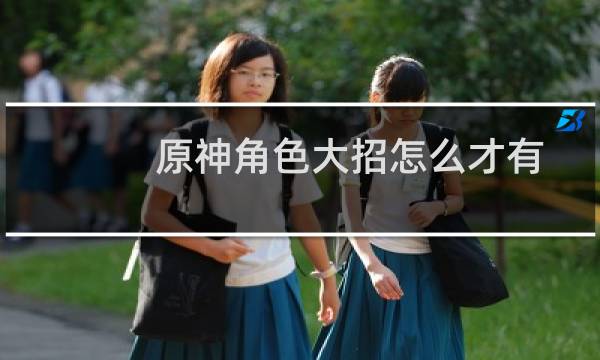 原神角色大招怎么才有