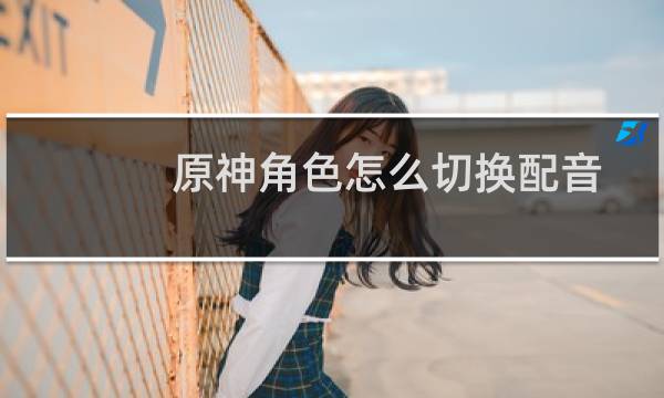 原神角色怎么切换配音
