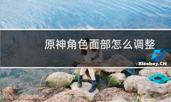原神角色面部怎么调整