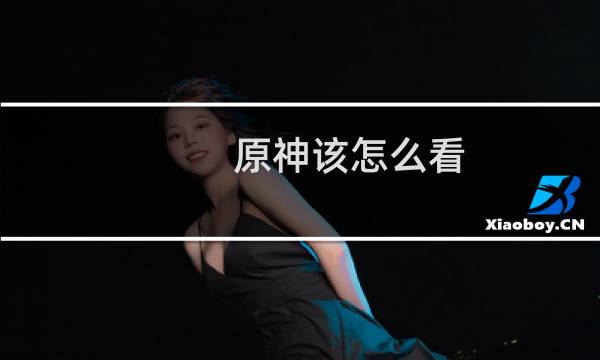 原神该怎么看