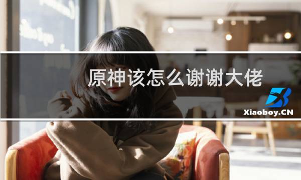 原神该怎么谢谢大佬