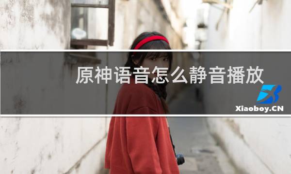 原神语音怎么静音播放