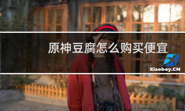 原神豆腐怎么购买便宜