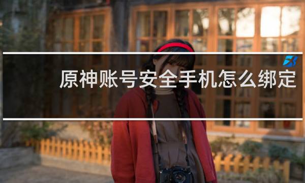 原神账号安全手机怎么绑定