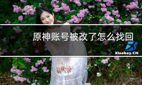 原神账号被改了怎么找回