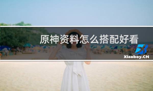 原神资料怎么搭配好看