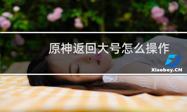 原神返回大号怎么操作