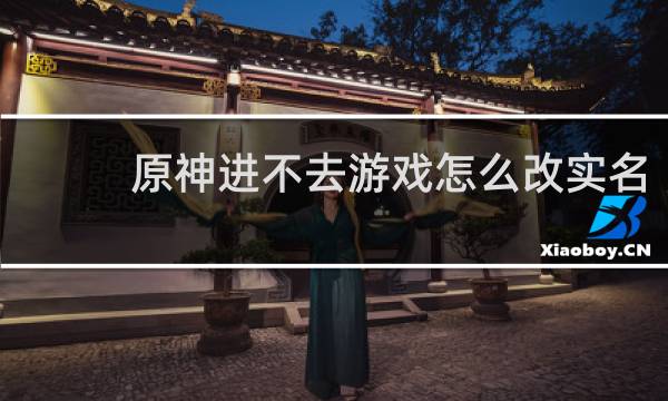 原神进不去游戏怎么改实名