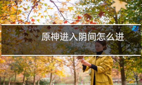 原神进入阴间怎么进