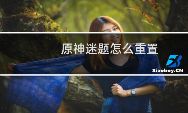 原神迷题怎么重置