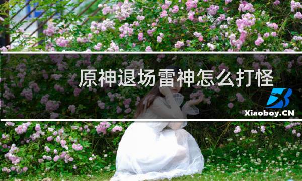 原神退场雷神怎么打怪