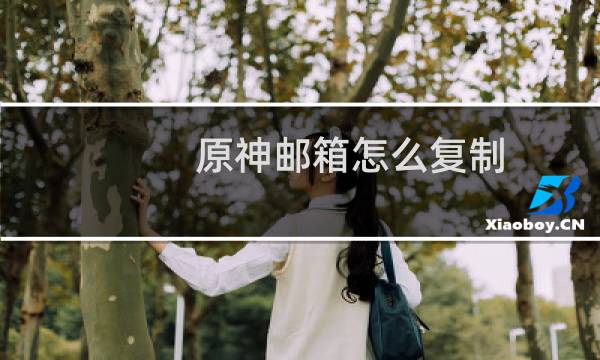 原神邮箱怎么复制