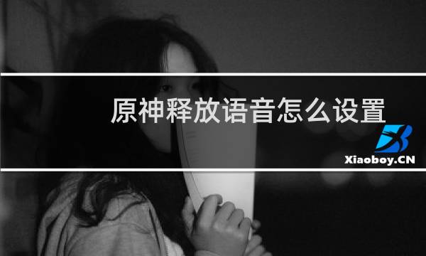 原神释放语音怎么设置