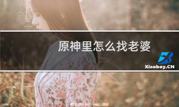 原神里怎么找老婆
