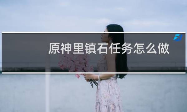 原神里镇石任务怎么做