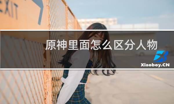 原神里面怎么区分人物