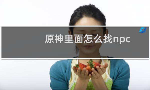 原神里面怎么找npc
