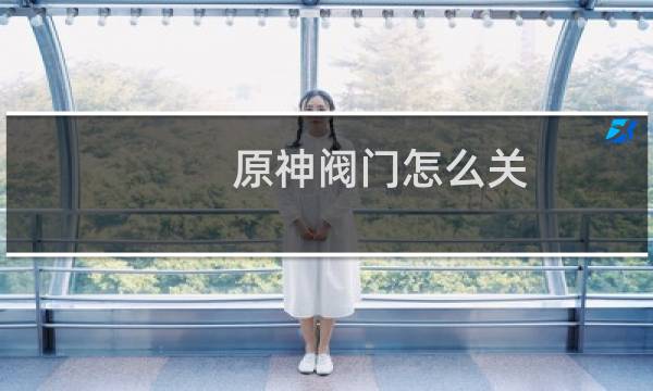 原神阀门怎么关