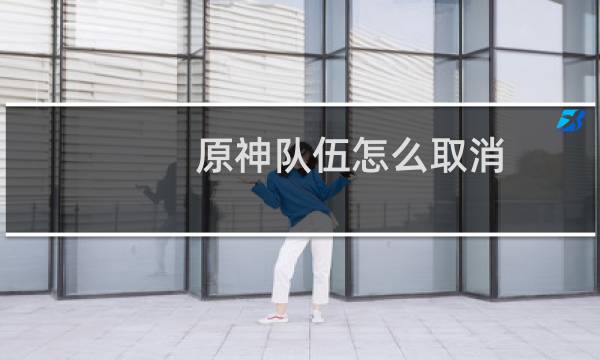 原神队伍怎么取消