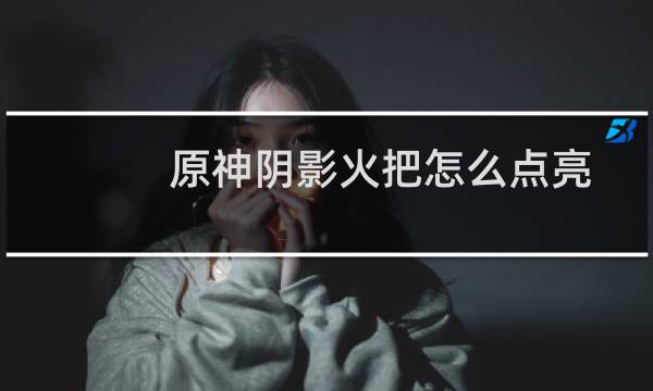 原神阴影火把怎么点亮