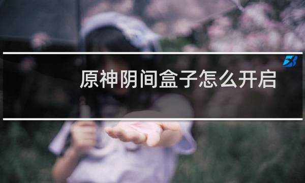 原神阴间盒子怎么开启