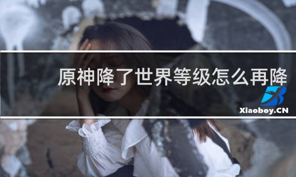 原神降了世界等级怎么再降
