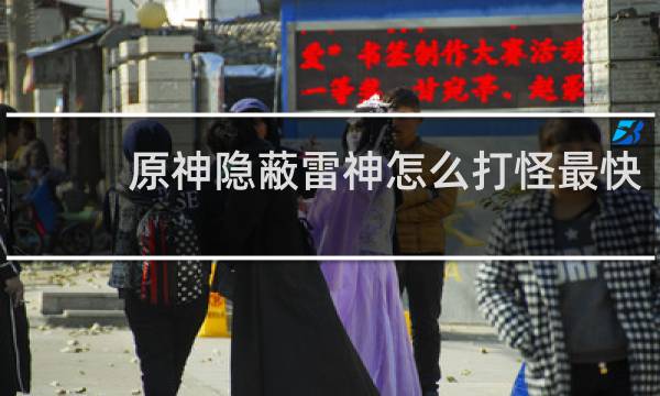 原神隐蔽雷神怎么打怪最快