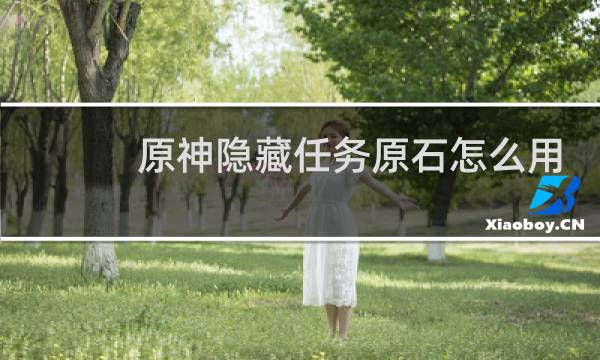 原神隐藏任务原石怎么用