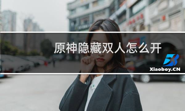 原神隐藏双人怎么开