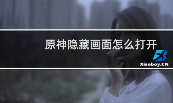 原神隐藏画面怎么打开