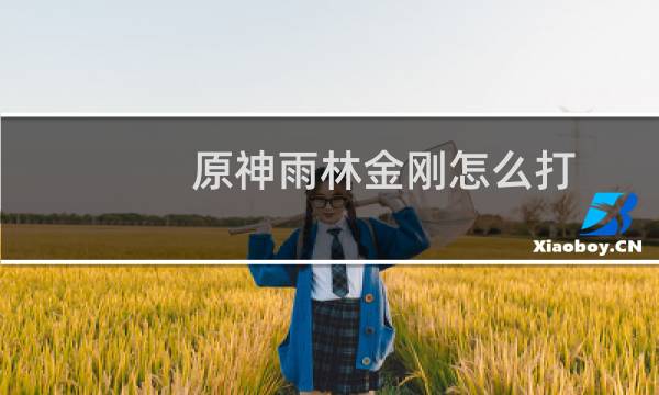 原神雨林金刚怎么打