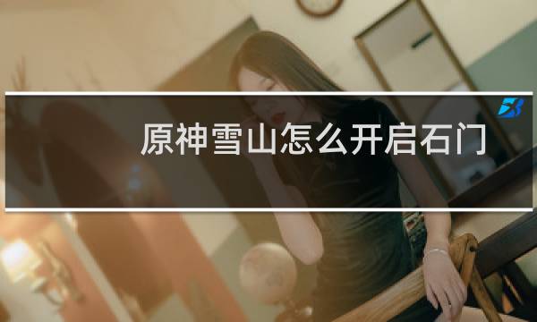 原神雪山怎么开启石门