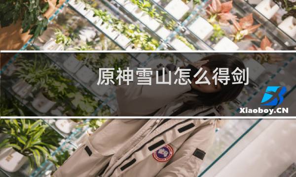 原神雪山怎么得剑