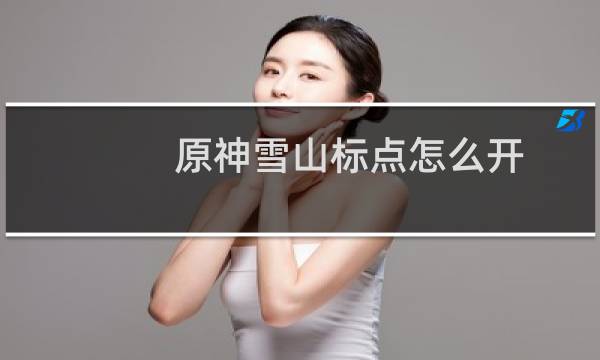 原神雪山标点怎么开
