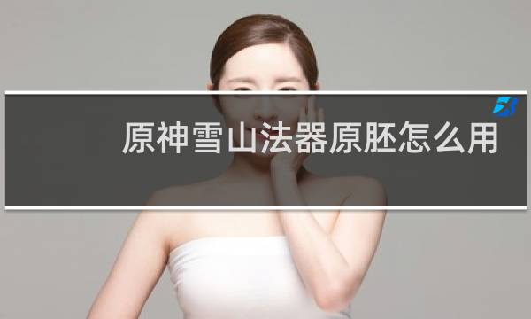 原神雪山法器原胚怎么用