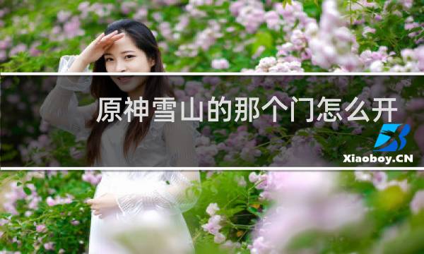 原神雪山的那个门怎么开