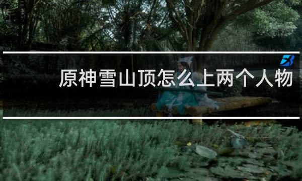 原神雪山顶怎么上两个人物