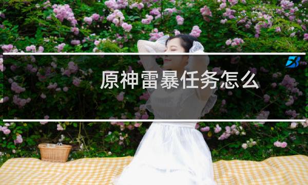 原神雷暴任务怎么