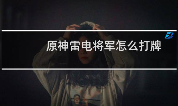 原神雷电将军怎么打牌